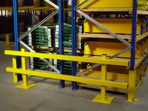 Stakapal Extra Heavy Duty Barrier Extra Heavy Duty Double Sided Pallet Racking Protection Barrier for Warehouse, Factory or Yard