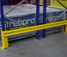 Heavy Duty Double Sided Pallet Racking End Barrier Stakapal offer both Single or Double Sided Pallet Racking End Barriers