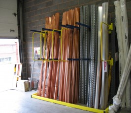Vertical Storage Racking for Copper Pipe storage A - Frame / Vertical Storage Racking for Copper Pipe self - selection