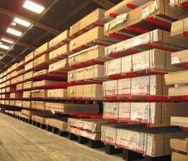 Cantilever Panel Products Rack Panel / Sheet Material Storage on Cantilever Racking
