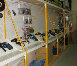 Trade Shop Racking Integrated Retail Shelving