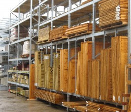 Inneres Palettenregal für die Zaunprodukte und Zaun Materialien