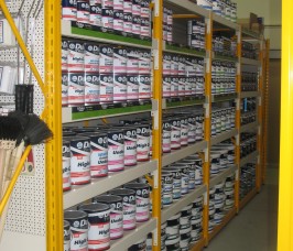 Trade Shop Display Racks Paints, Tins, Varnish, Storage Shelving