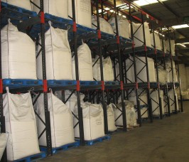 Food Ingredients stored on Stakapal Pallet Racking Stakapal Pallet Racking is commonly utilised by Food Distribution Warehouses
