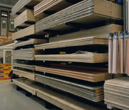 Cantilever Racking Storage and Display of Worktops Worktops stored on Cantilever Racking improves overall picking rates