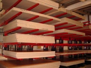 Kragarmregale für Holzprodukte, Platten, Hartholz, Weichholz und MDF