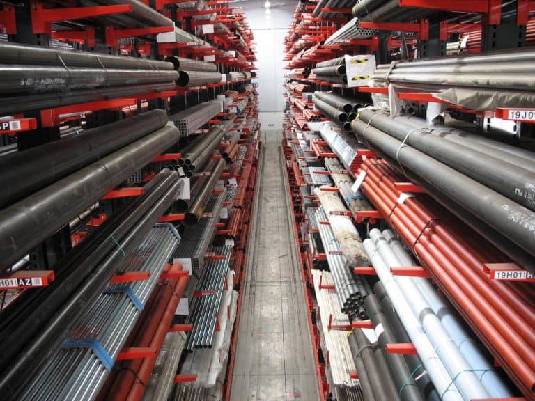 Cantilever Racking fro steel tubes