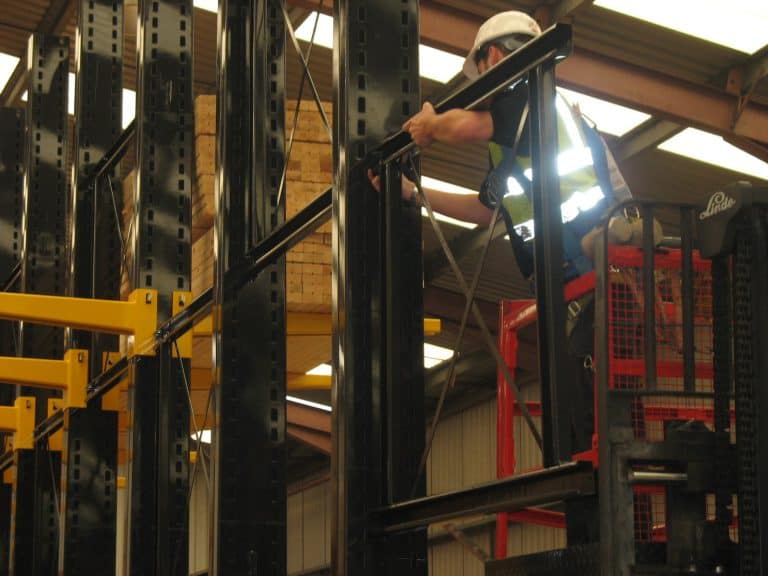 cantilever racking installation