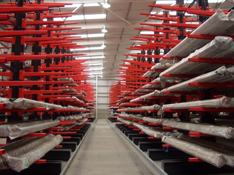 cantilever racking for stainless steel