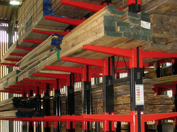 cantilever racking for timber merchants
