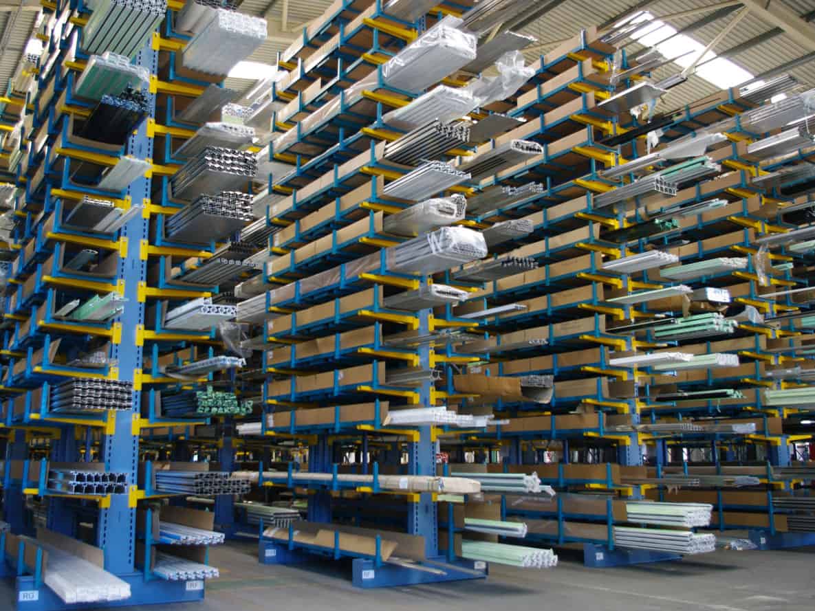 cantilever racking for steel tubes