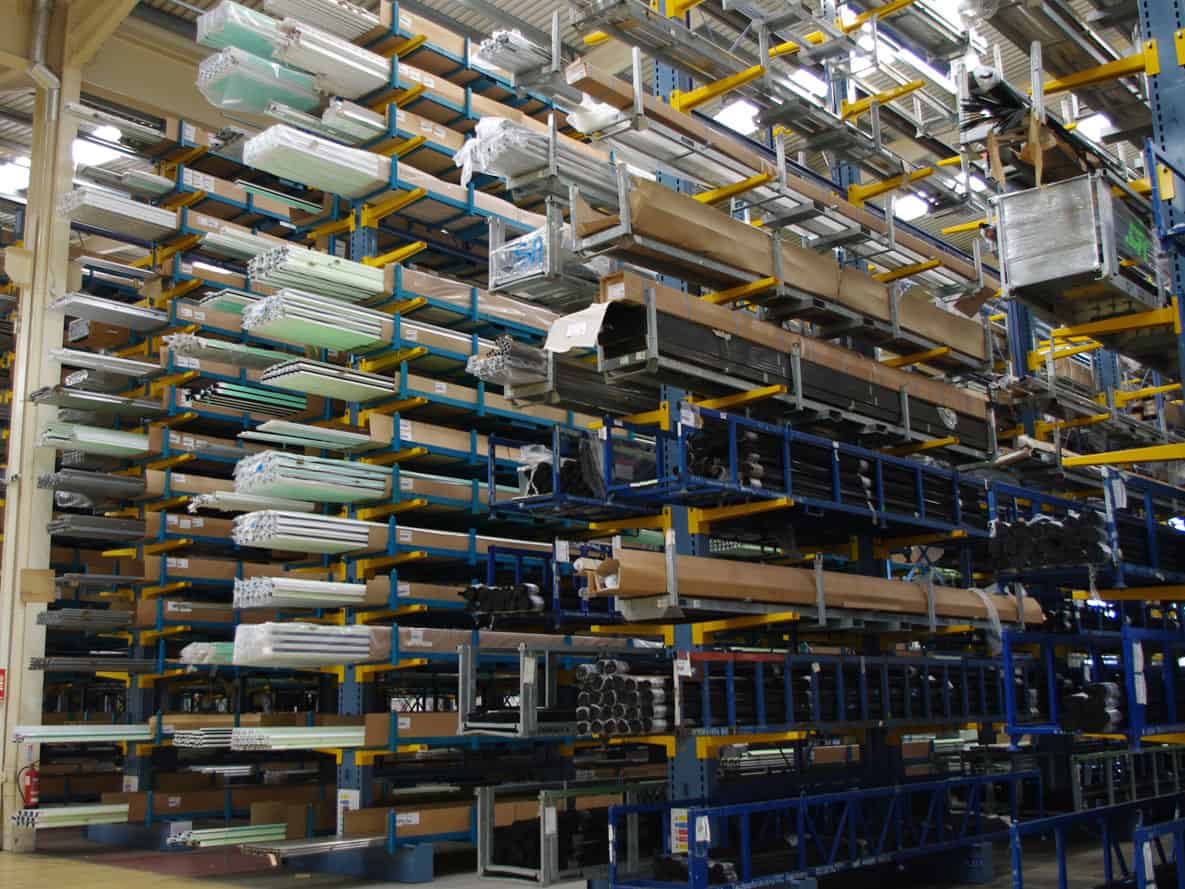 steel tube cantilever racking
