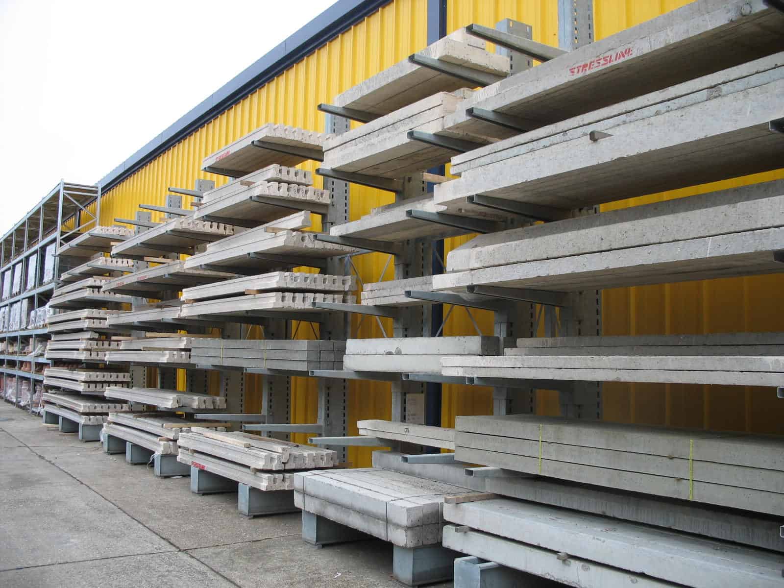cantilever racking for concrete lintels