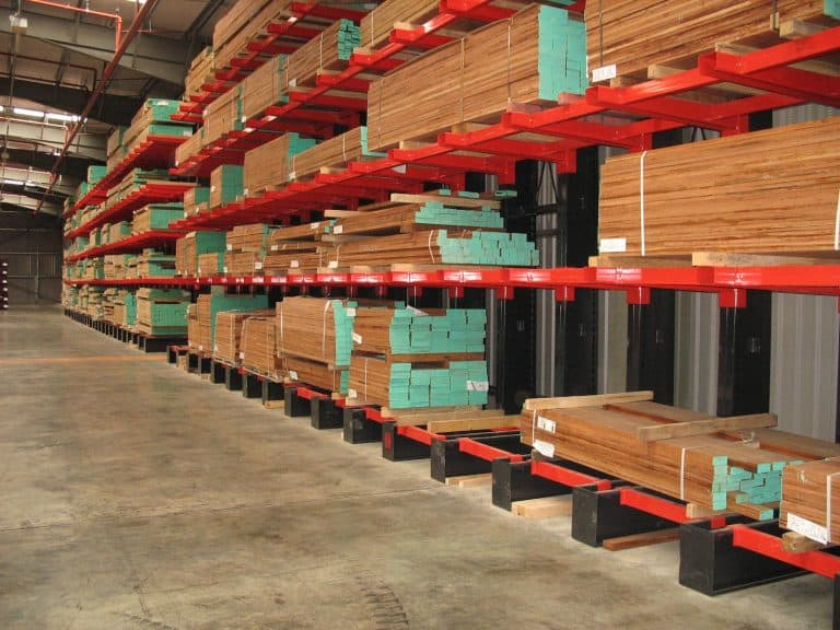 timber on racking