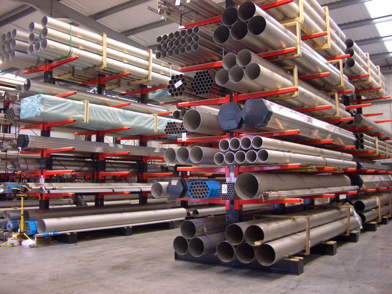 cantilever racking for steel tubes