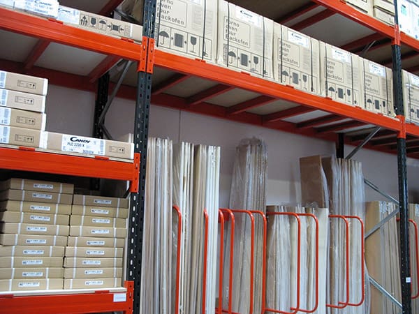 Vertical Sanitary Racking Designed and installed by Stakapal - Leaders in Innovative Warehouse and Yard Storage Racking Solutions and Cantilever Racking Specialists