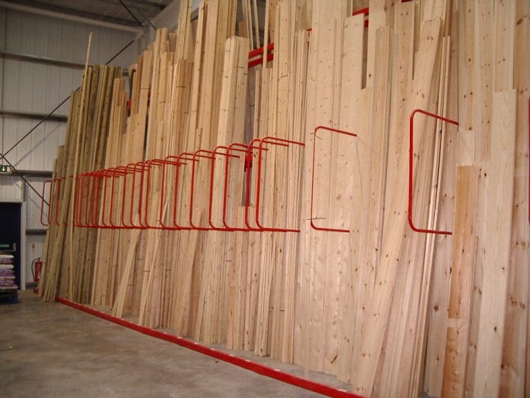 vertical storage timber racking