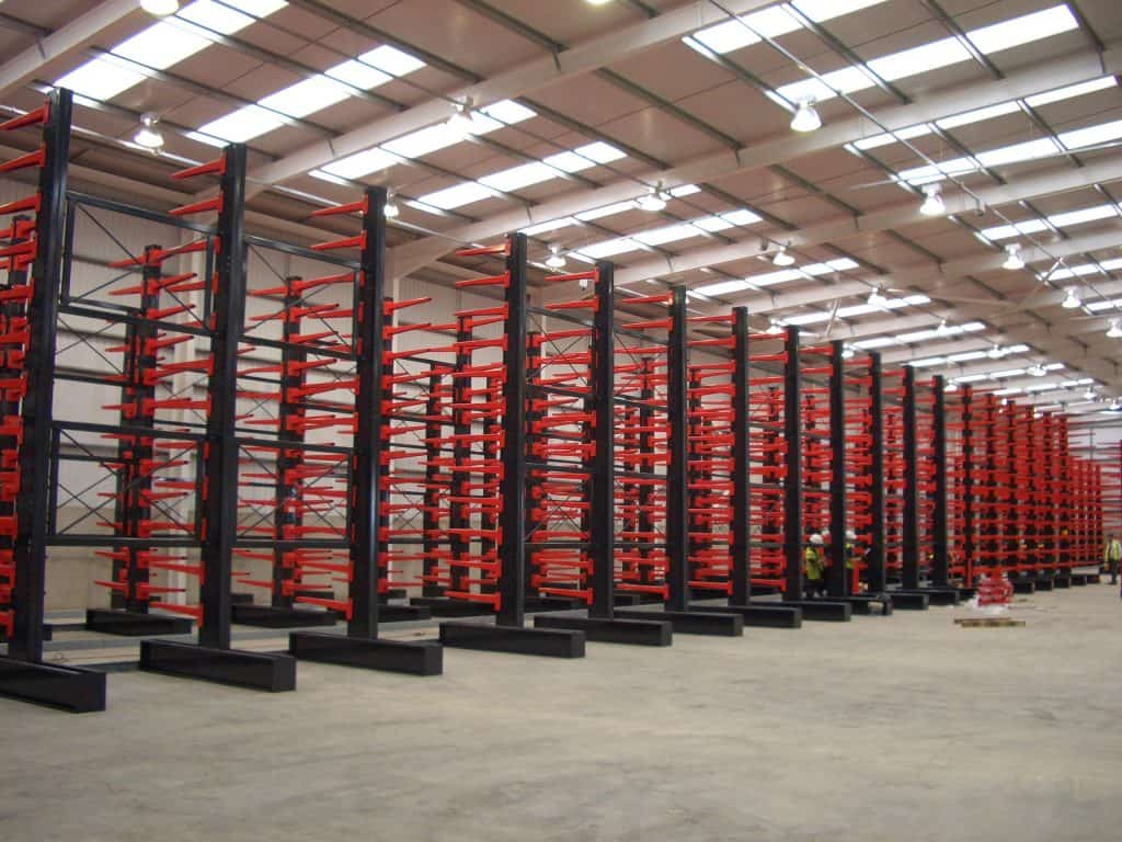 cantilever racking installation