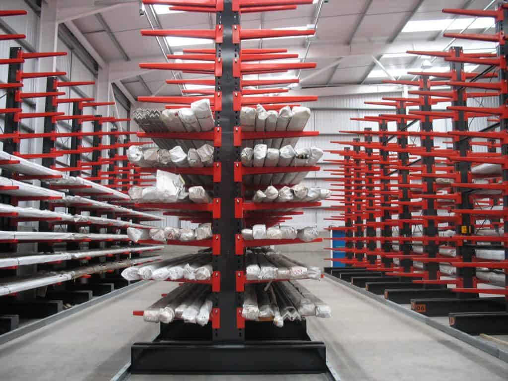 cantilever racking for long length items