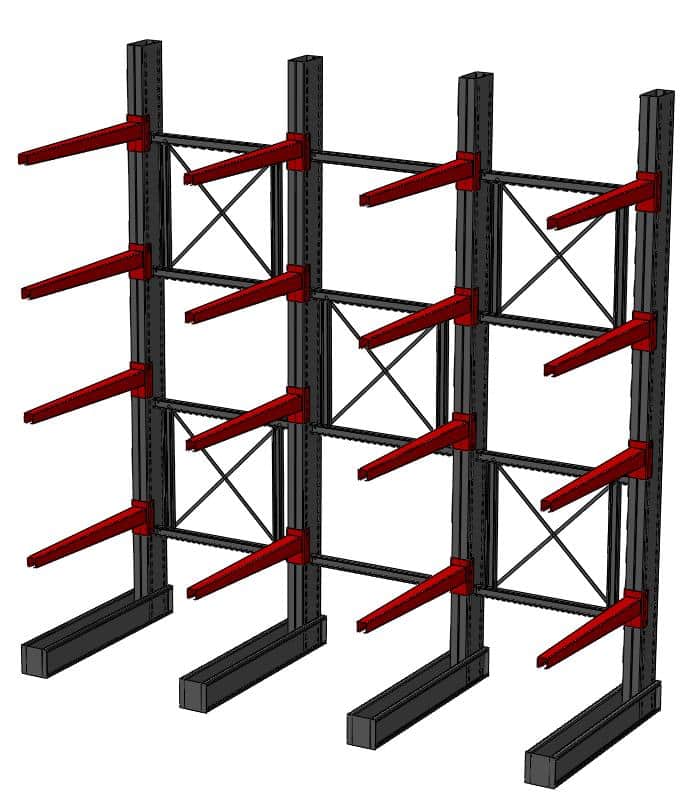 Cantilever Racking diagram by Stakapal - Leaders in Innovative Warehouse and Yard Storage Racking Solutions and Cantilever Racking Specialists