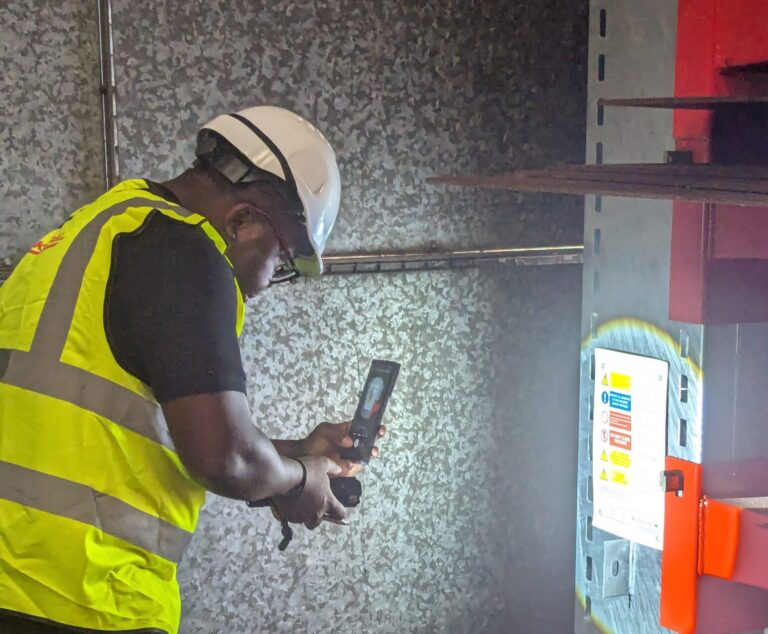When carrying out racking inspections, the finest of margins is what separates a safe racking structure from an unstable one. our inspectors take assessing the structure of racking very seriously, it is a process that does require the attention to detail. This helps when compiling reports, correctly labelling the risks of the racking and allows our inspector to inform the PRRS about the actions that are required.