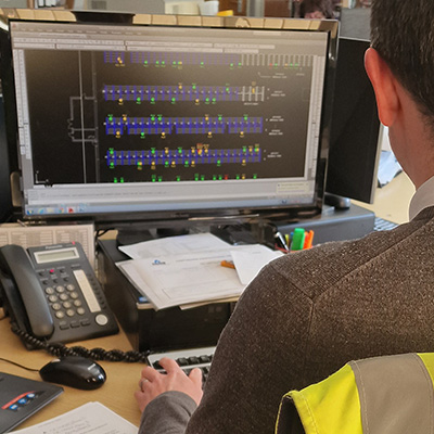 Stakapal in-house team working on CAD drawing for a customer