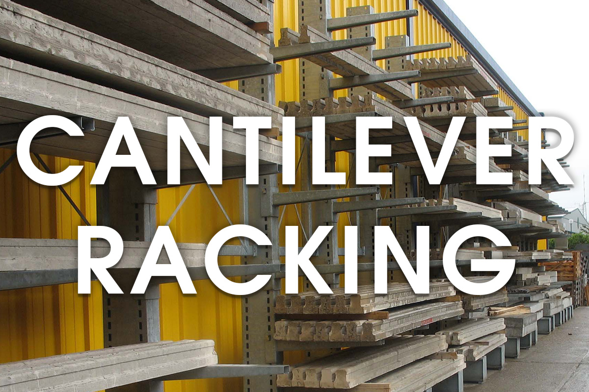Cantilever racking for concrete lintel storage racking