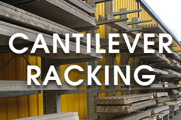 Cantilever racking for concrete lintel storage racking