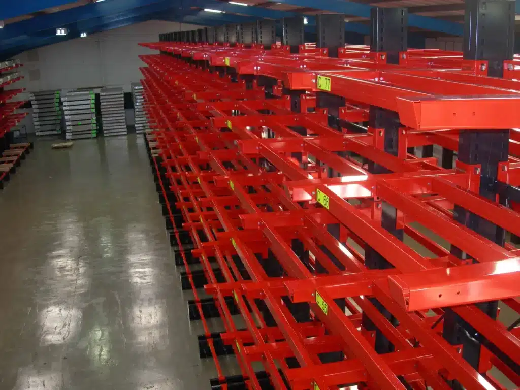 Cross Beam Supports on Stakapal Racking