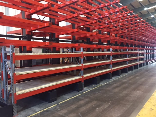 Racking from Stakapal showing Timber Decks