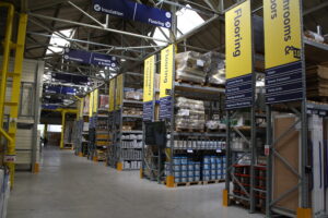 Warehouse Racking Project manufactured by Stakapal for Builder Depot